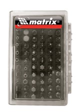 Набор бит с магнитным держателем, CrV 61 шт.//MATRIX